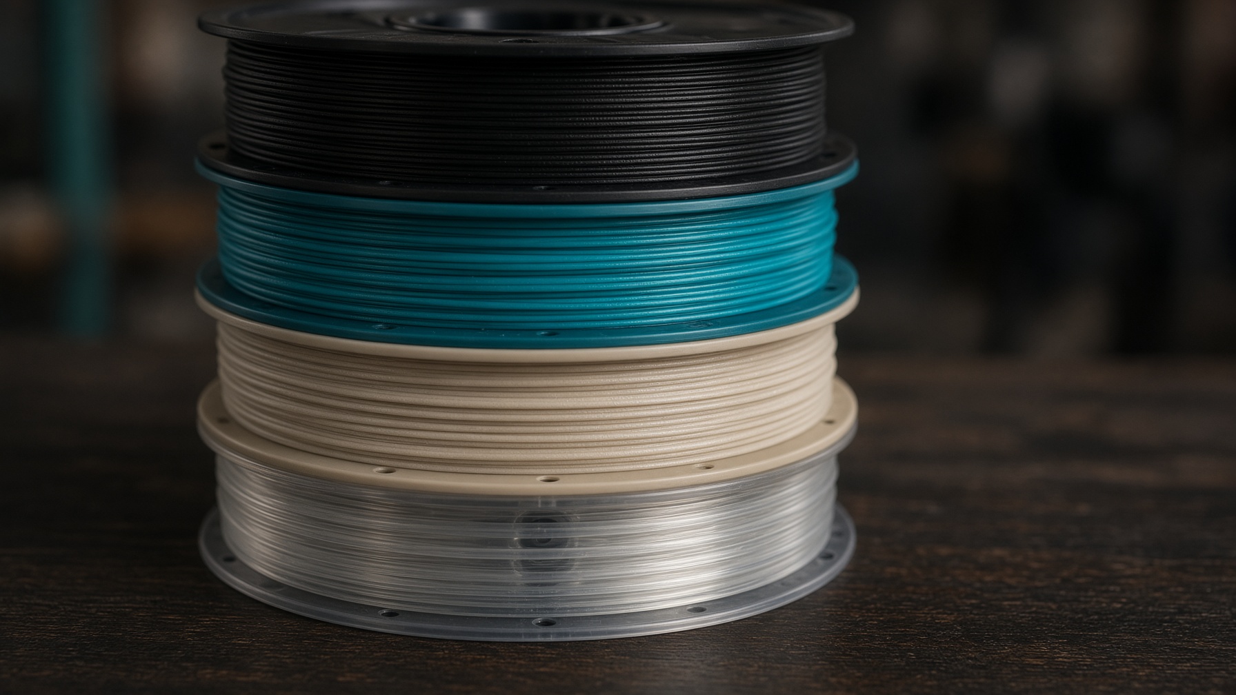 Катушки PLA, PETG и нейлона